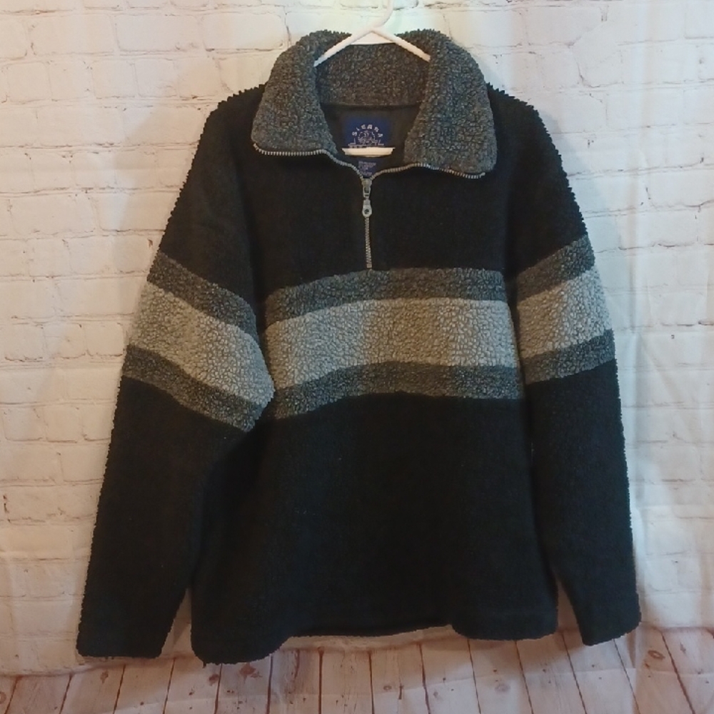 Sierra Y2K Men's Fleece Pullover    1/4  Zip Up  Chunky Heavy  Jacket M